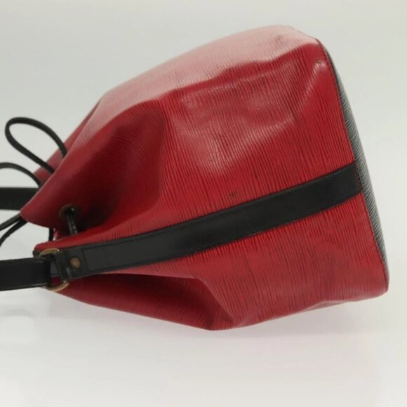 LOUIS VUITTON Epi Petit Noe Bag BiColor Black Red - Picture 4 of 15